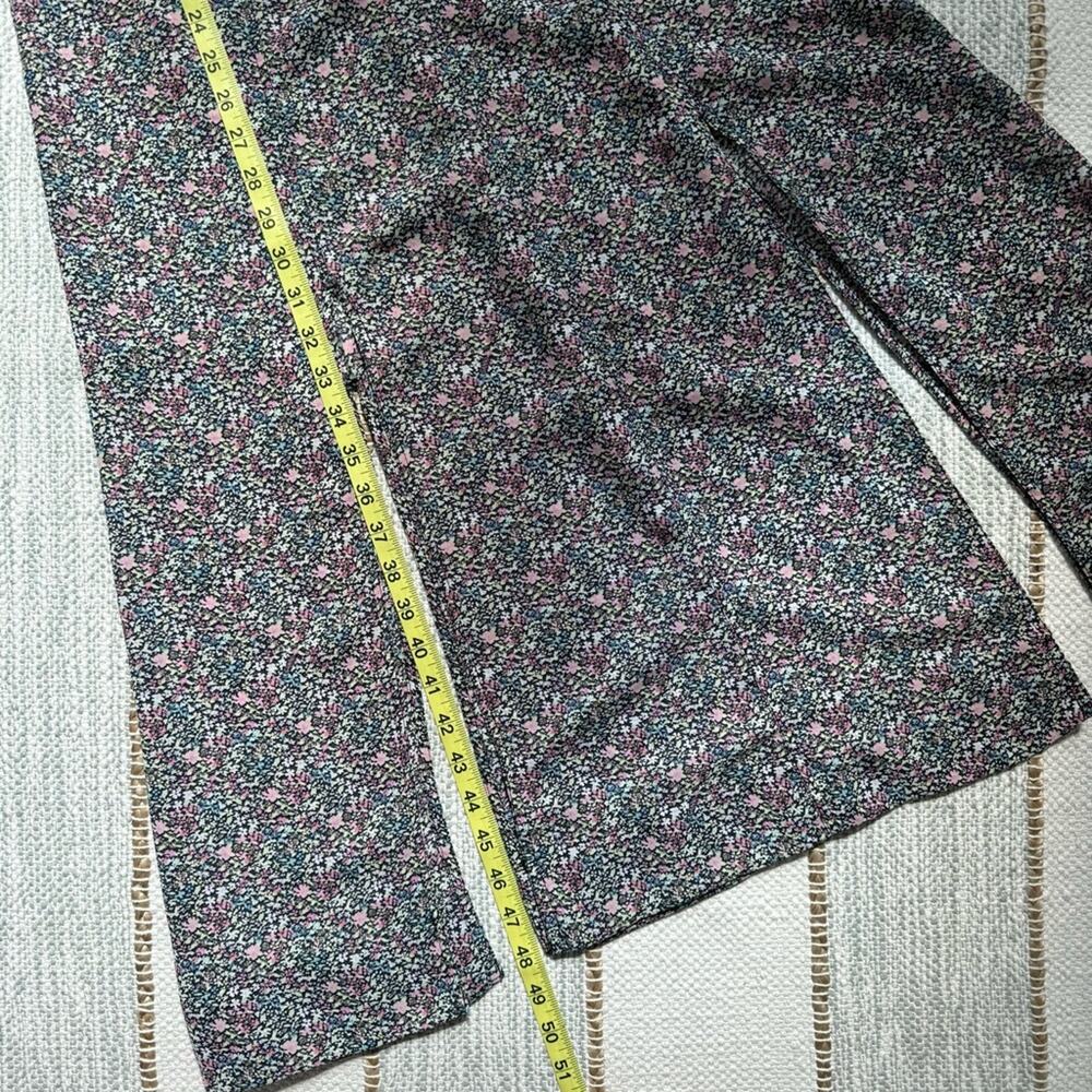 GANNI Floral Midi Shirt Dress Long Sleeves Button Front Side Slits Size 36 Small - Picture 7 of 14